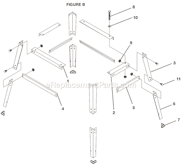 Page B Diagram and Parts List for  Ridgid