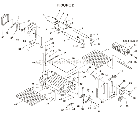 Page D Diagram and Parts List for  Ridgid