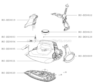 Part Location Diagram of RS-DW0201 Krups Power Supply