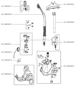 Page A Diagram and Parts List for  Rowenta Steamer