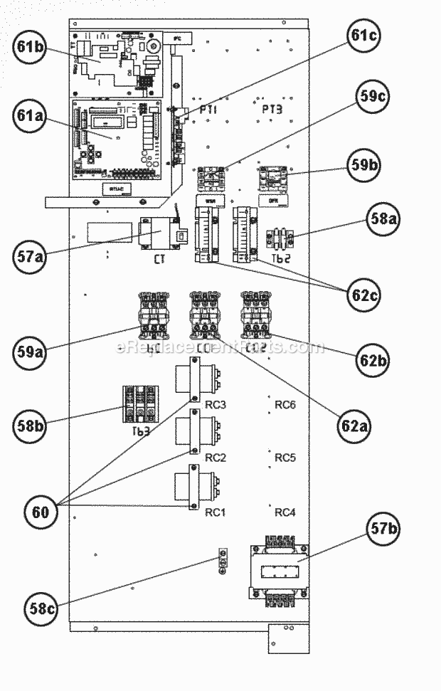Control Box 180 Diagram and Parts List for  Ruud Heater