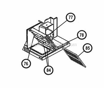 Evaporator Coil - Filter Parts Diagram and Parts List for  Ruud Heater