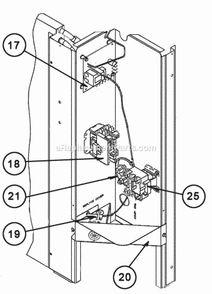 Control Box Assembly Diagram and Parts List for  Ruud Heater