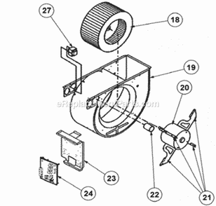 Part Location Diagram of 62-23543-01 Rheem FLAME SENSOR