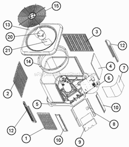 Exploded View 079-091 Diagram and Parts List for  Ruud Air Conditioner