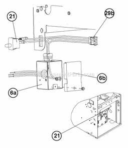 Junction Box Diagram and Parts List for  Ruud Furnace
