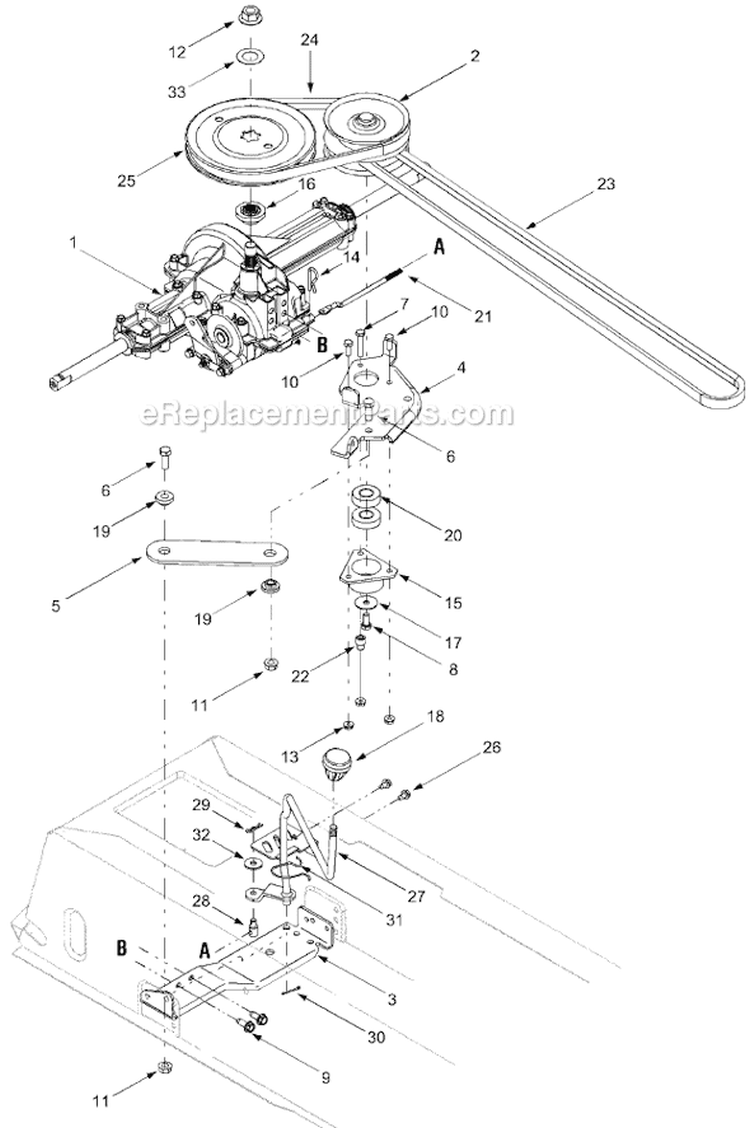 Page D Diagram and Parts List for  Ryobi Lawn Tractor