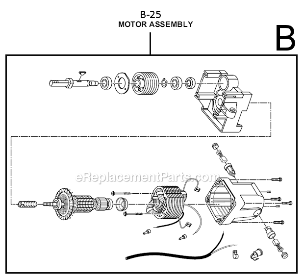 Page B Diagram and Parts List for  Ryobi