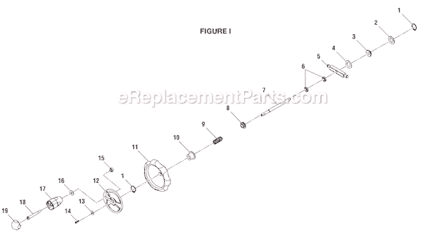 Page I Diagram and Parts List for  Ryobi Table Saw