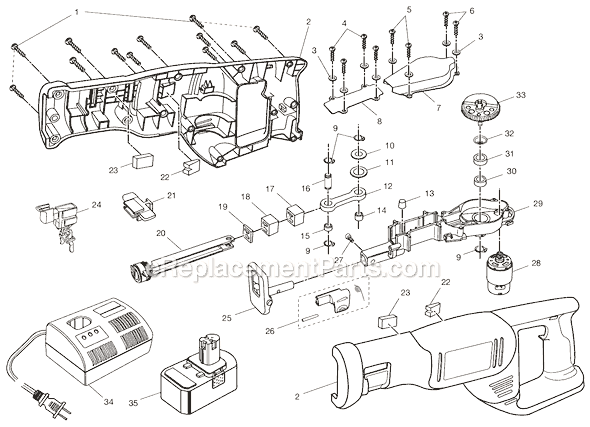 Page A Diagram and Parts List for  Ryobi