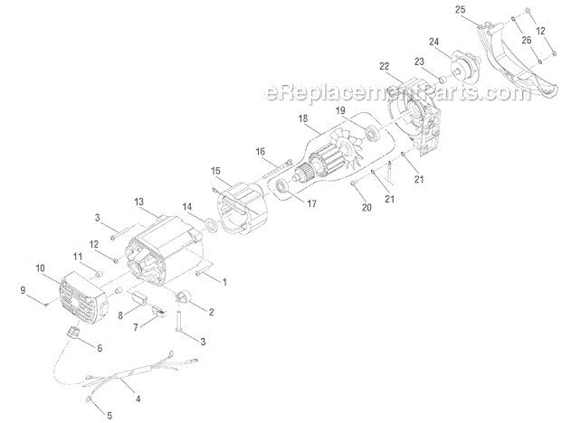 Page F Diagram and Parts List for  Ryobi Table Saw
