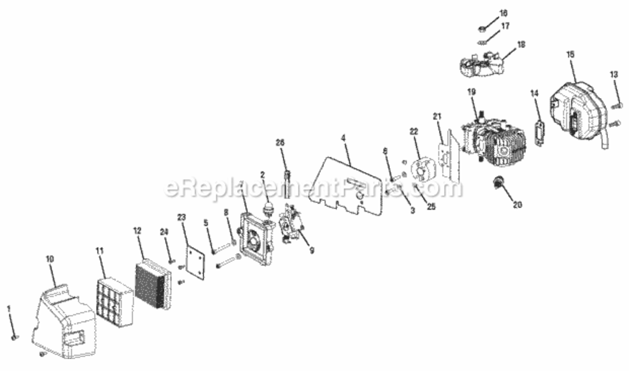 Page C Diagram and Parts List for  Ryobi Leaf Blower / Vacuum