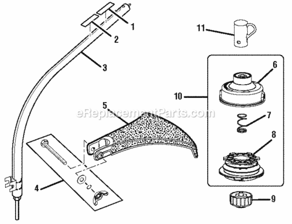 Page C Diagram and Parts List for  Ryobi Trimmer