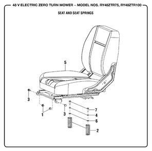 Figure L Diagram and Parts List for (Rev 01)(099749015)(2019-05) Ryobi Lawn Tractor