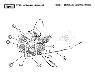 Part Location Diagram of 996507001 Homelite SLAVE DECK MOTOR CONTROLLER (U