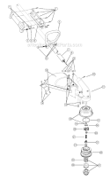 Shaft Assembly Diagram and Parts List for 41AD767G034 Ryobi Trimmer