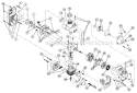 Engine Assembly Diagram and Parts List for 41ED790A034 Ryobi Trimmer