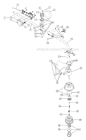 Shaft Assembly Diagram and Parts List for 41AD825A734 Ryobi Trimmer