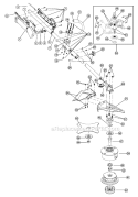 Shaft Assembly Diagram and Parts List for 41CD890G034 Ryobi Trimmer