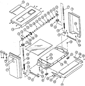 Page B Diagram and Parts List for  Ryobi Planer Jointer