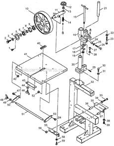 Part Location Diagram of 9550500 Ryobi Spring Washer M5