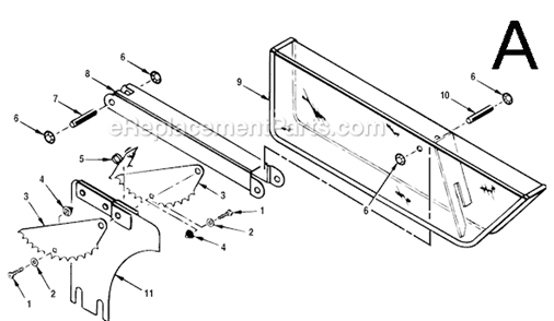Page A Diagram and Parts List for  Ryobi
