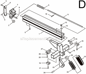 Page D Diagram and Parts List for  Ryobi