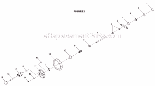 Page I Diagram and Parts List for  Ryobi Table Saw