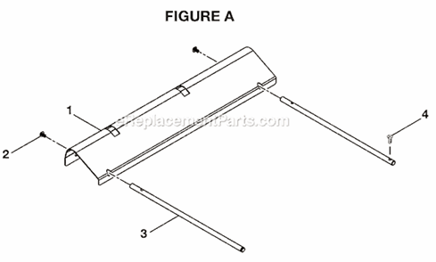 Page A Diagram and Parts List for  Ryobi Table Saw
