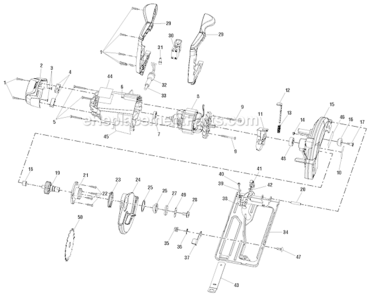Part Location Diagram of 611791001 Ryobi Clamp Inner Blade