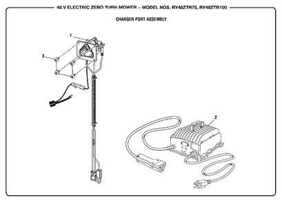 Figure M Diagram and Parts List for (Rev 01)(099749015)(2019-05) Ryobi Lawn Tractor