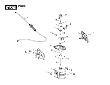 Part Location Diagram of 307942003 Homelite PUMP