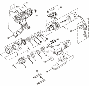 Page A Diagram and Parts List for  Ryobi