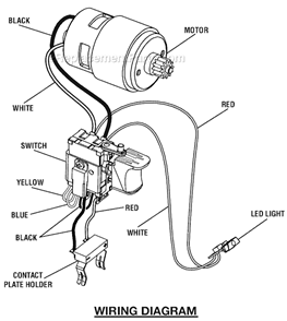 Page B Diagram and Parts List for  Ryobi Cordless Drill
