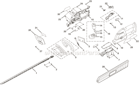 Part Location Diagram of 670704001 Homelite RETAINING RING