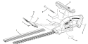 Page A Diagram and Parts List for  Ryobi Hedge Trimmer