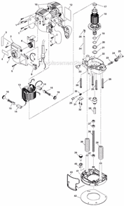 Page A Diagram and Parts List for  Ryobi Router