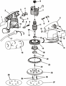 Page A Diagram and Parts List for  Ryobi