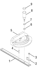 Page E Diagram and Parts List for  Ryobi Table Saw