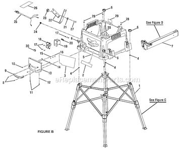 Part Location Diagram of 89037008050 Ryobi BOX SWITCH