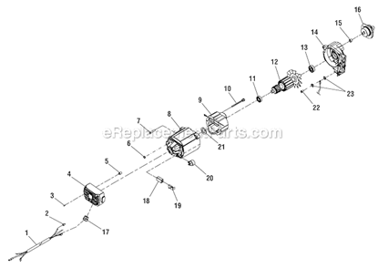 Page E Diagram and Parts List for  Ryobi Table Saw