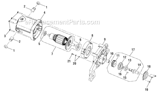 Page G Diagram and Parts List for  Ryobi Table Saw