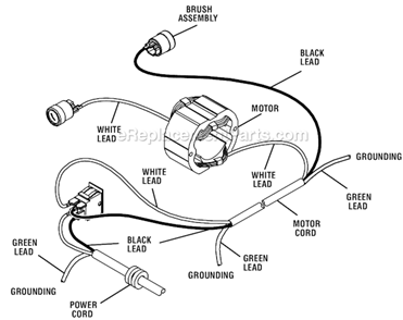 Page H Diagram and Parts List for  Ryobi Table Saw