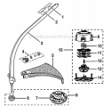 Part Location Diagram of 308841002 Ryobi Curved Shaft Assembly