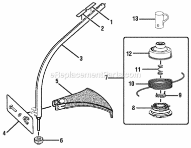 Page C Diagram and Parts List for  Ryobi Trimmer