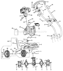 Part Location Diagram of 120900012 Ryobi Lower Handle Assembly