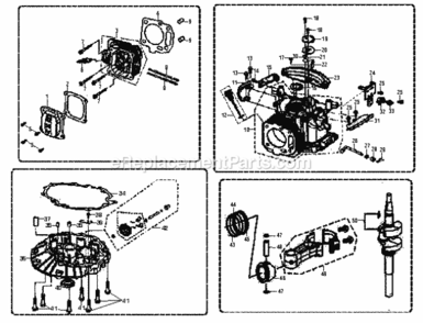 Page B Diagram and Parts List for  Ryobi Pressure Washer