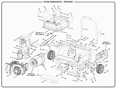 Part Location Diagram of 308910008 Ryobi Quick Release Pin