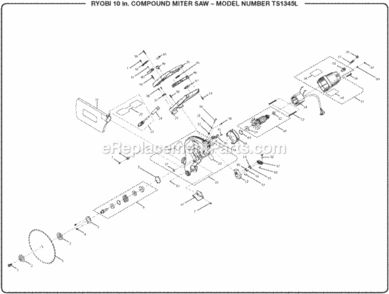 Part Location Diagram of 089041013732 Ryobi Upper Guard Assembly