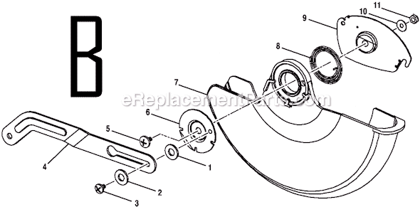 Page B Diagram and Parts List for  Ryobi